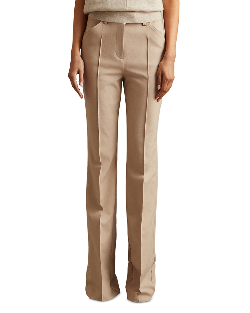 REISS PETITE HADLEY FLARE LEG PANTS