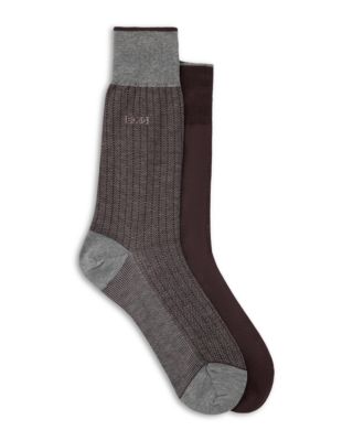 BOSS - Men's Mini Design Socks, Pack of 2