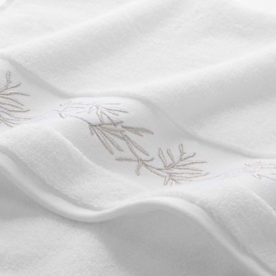 Botanical Embroidered Hand Towels, Set of 2 - Exclusive