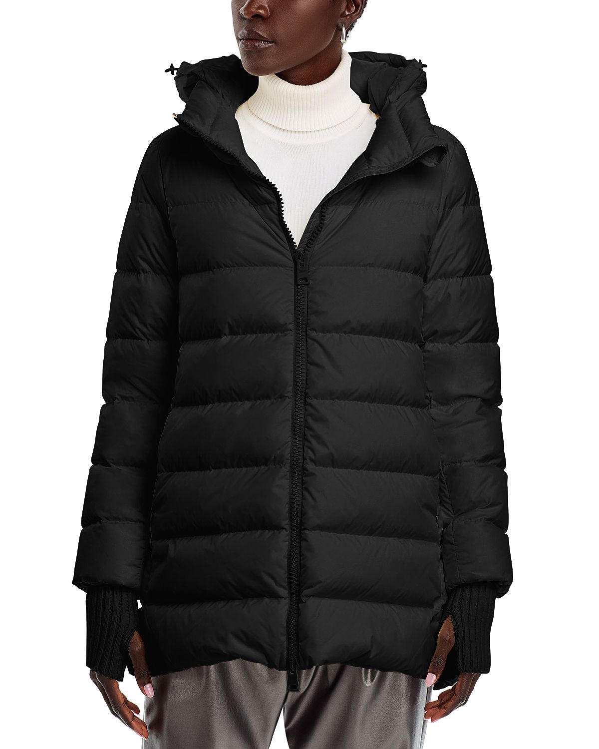 Herno Heavy A Line High Low Jacket