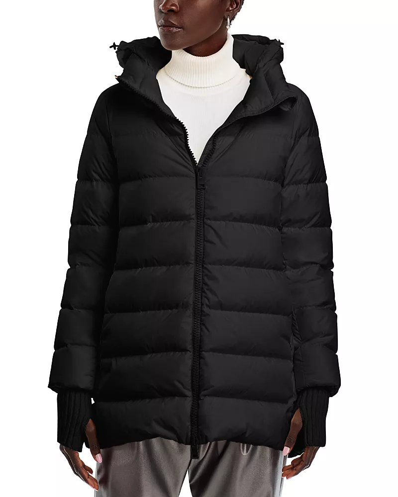 Herno Heavy A Line High Low Jacket
