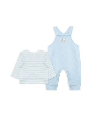 Little Me Boys' Cuddles Striped Shirt & Overall Set - Baby
