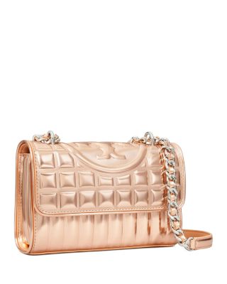Fleming Metallic Quilted Convertible Shoulder Bag