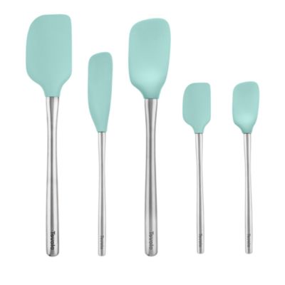 Flex-Core Silicone and Stainless Steel 5-Piece Spatula Set
