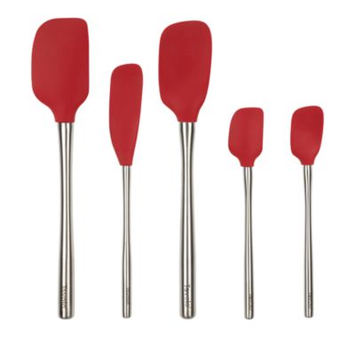 Tovolo Flex-Core Silicone and Stainless Steel 5-Piece Spatula Set