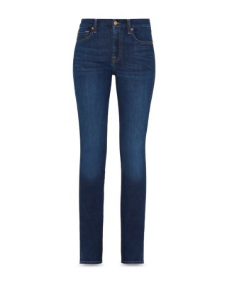 Kimmie Mid Rise Straight Leg Jeans in Rinsed Indigo