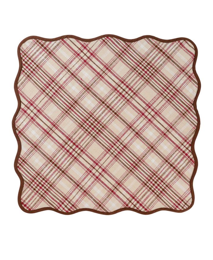 Harvest Tartan 52" Square Tablecloth