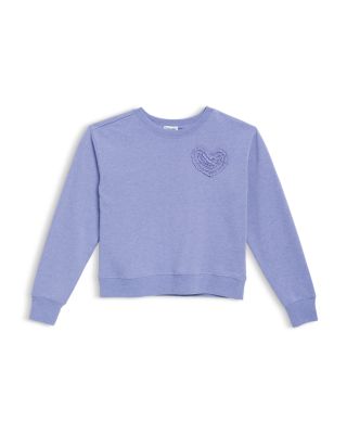 Splendid - Girls' Ruffled Hearts Sweatshirt - Big Kid