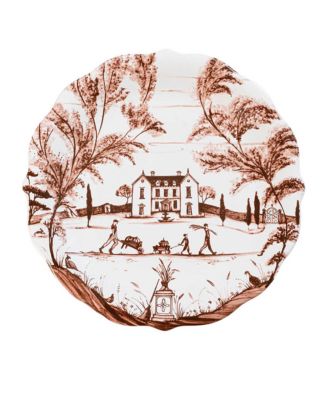 Country Estate Harvest Party Plate Assorted Set of 4