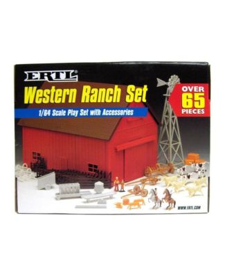  1/64 ERTL Western Ranch Play Set with Accessories - Ages 5-7