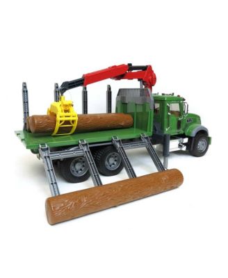  1/16th Mack Granite Log Truck with Knuckleboom Grapple Crane - Ages 5-7