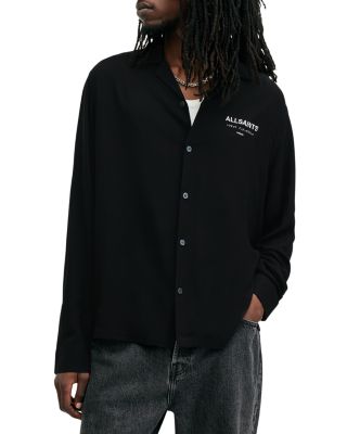 Underground Regular Fit Graphic Logo Button Front Shirt