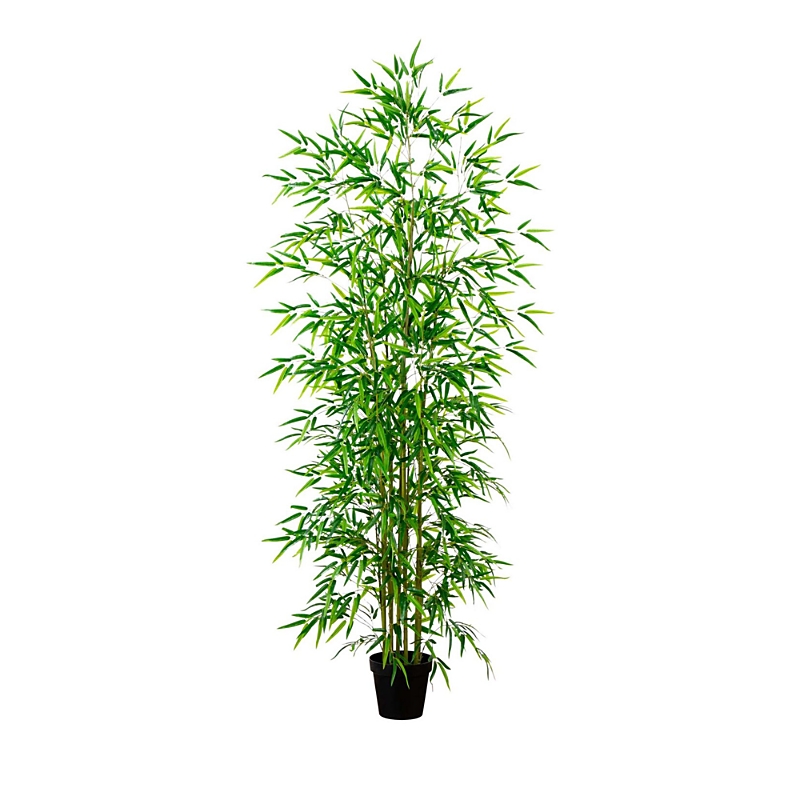 Nearly Natural 8' Artificial Green Bamboo Tree