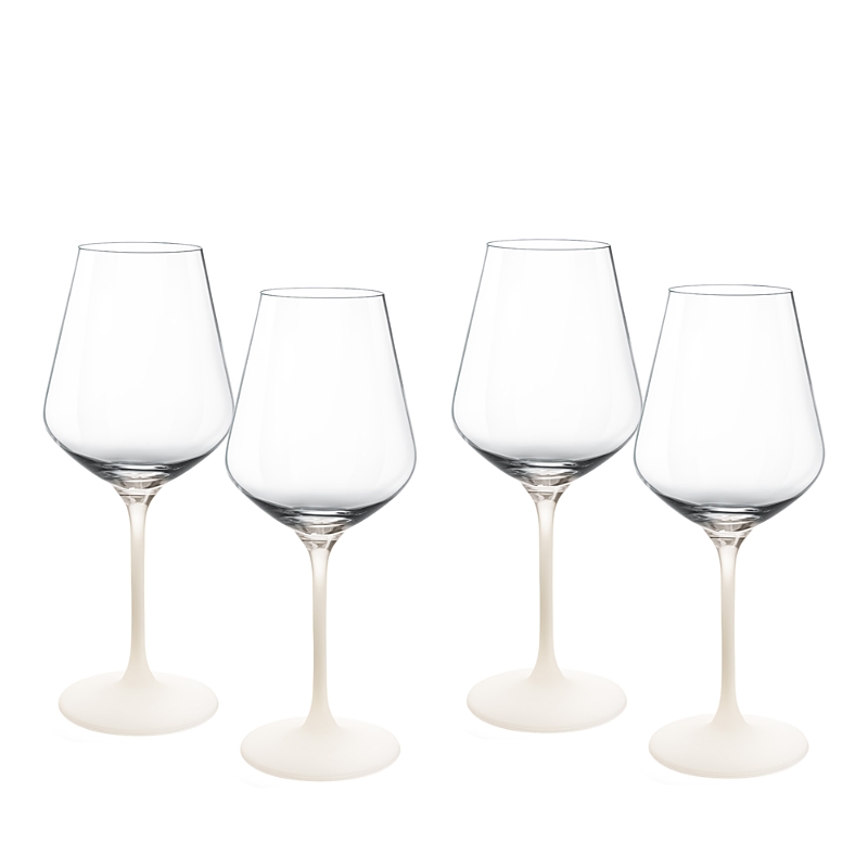 Villeroy & Boch Villeroy Boch Manufacture Rock Blanc Red Wine Glasses, Set Of 4 In Clear