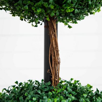 6' Artificial Triple Ball Boxwood Topiary Tree (Indoor/Outdoor)