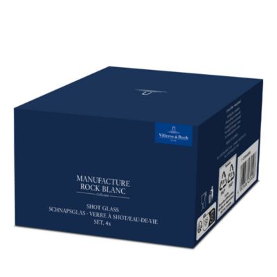 Rock Blanc Shot Glasses, Set of  4