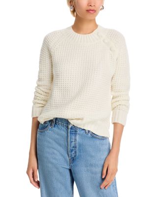 C by Bloomingdale's Cashmere - Waffle Knit Sweater