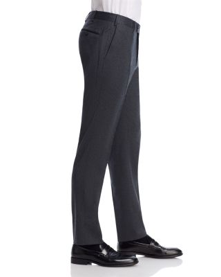 Melange Stretch Flannel Slim Fit Trousers