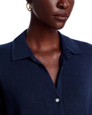 Button Front Knit Top