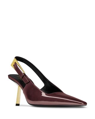 SAINT LAURENT - Women's Lee Slingback Pumps In Patent Leather
