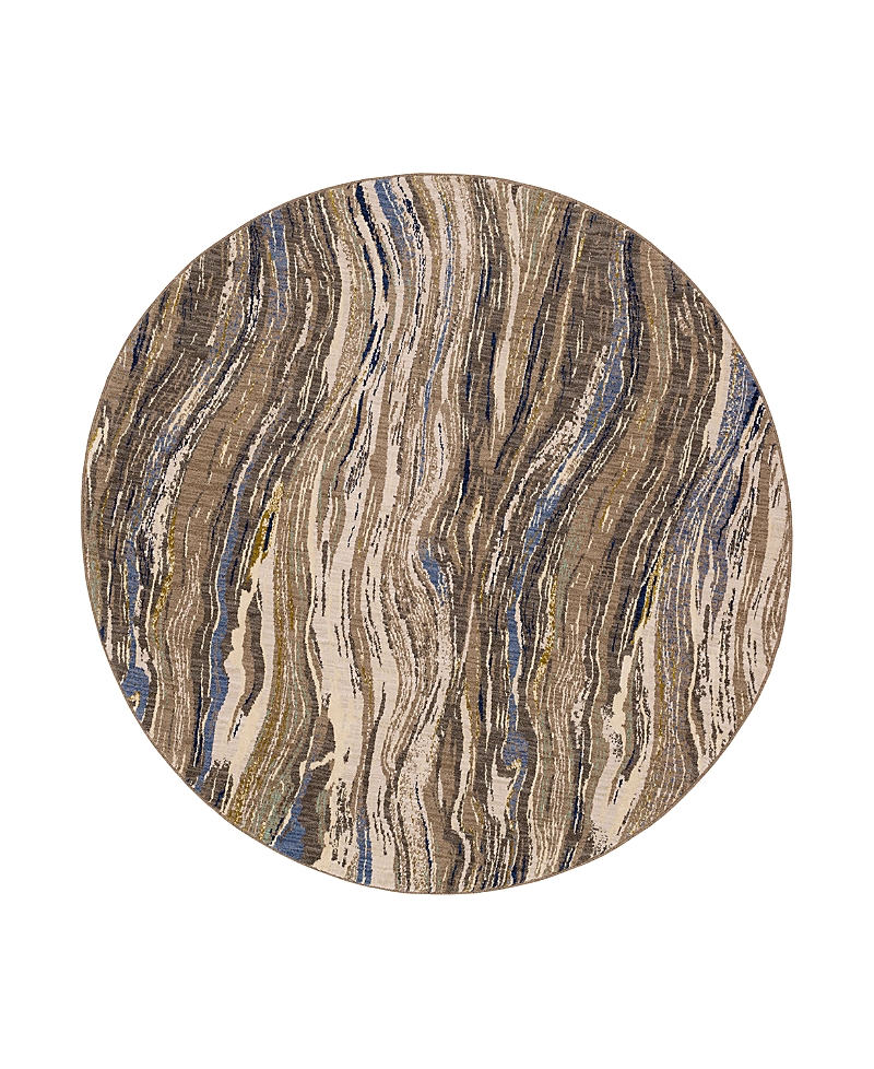Karastan Enigma Continuum Round Area Rug, 8' X 8' In Multi