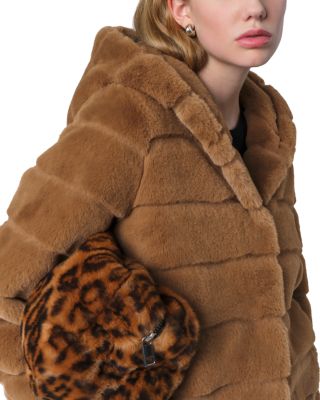 Goldy Faux Fur Hooded Short Coat