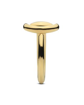 18K Yellow Gold Horsebit Polished Statement Ring