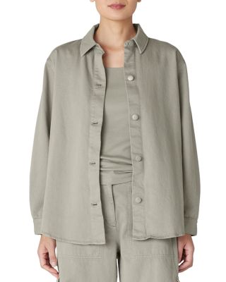 Eileen Fisher - Classic Collar Long Shirt Jacket