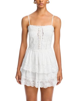 Nerida Lace Tiered Mini Dress