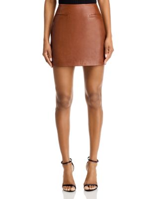 Leather Jacket &amp; Mini Skirt