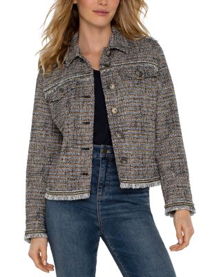 Liverpool Los Angeles - Fringe Trim Trucker Jacket