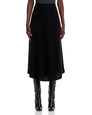 100% Cashmere Midi Skirt - Exclusive