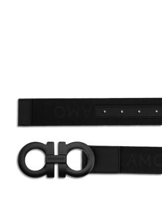 Men's Gancini Buckle Webbing Belt