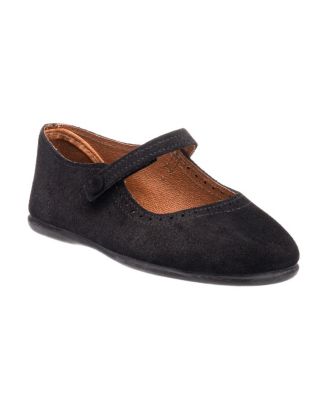 Elephantito - Unisex Suede Mary Jane with Decorative Button