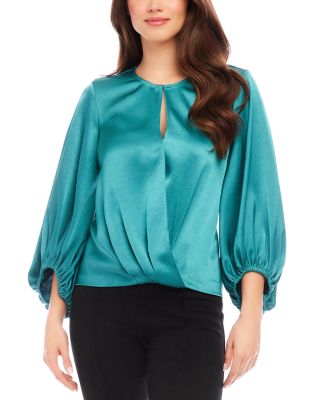 Karen Kane - Satin Crossover Top