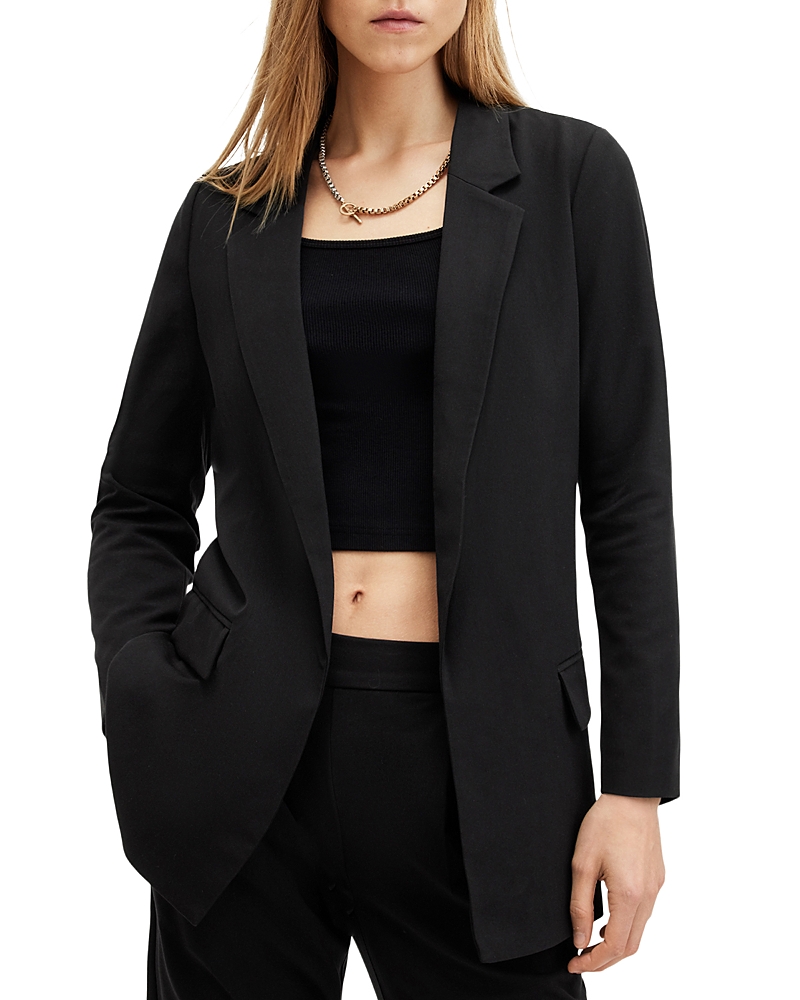 Allsaints Aleida Lightweight Tri Blazer In Black