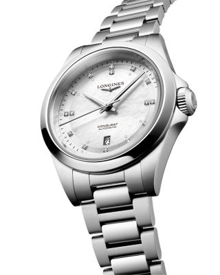 Conquest White Mother of Pearl Watch, 30mm