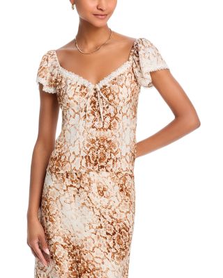 Wayf Melissa Lace Trim Top