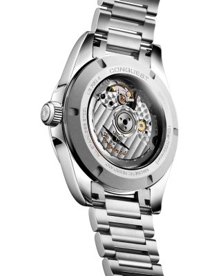 Conquest Sunray Silver Watch, 38mm