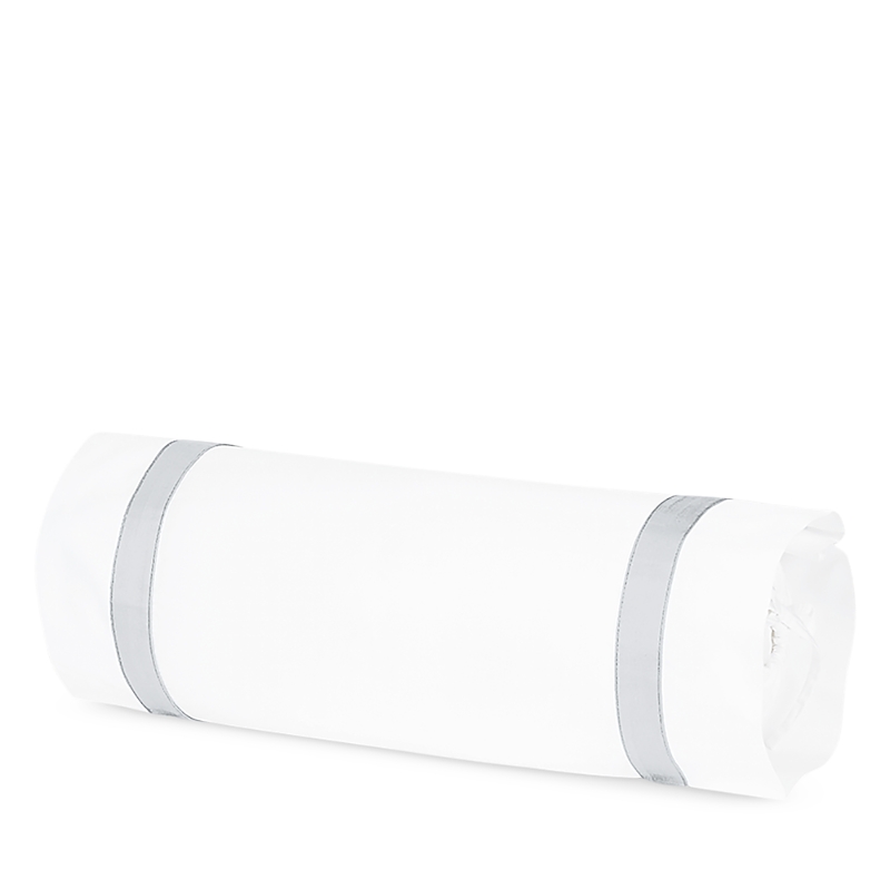 Matouk Lowell Neck Roll Pillow Cover In Dove