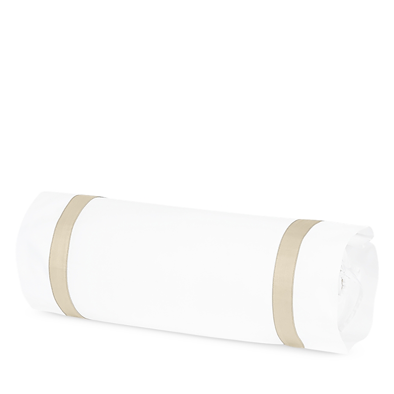 Matouk Lowell Neck Roll Pillow Cover In Dune