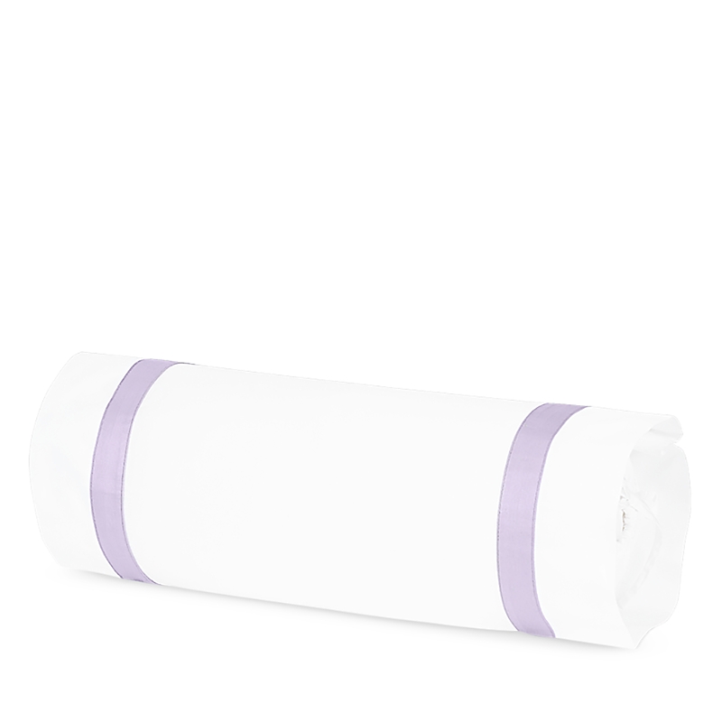 Matouk Lowell Neck Roll Pillow Cover In Violet