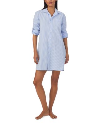 Ralph Lauren - Striped Button Front Sleepshirt