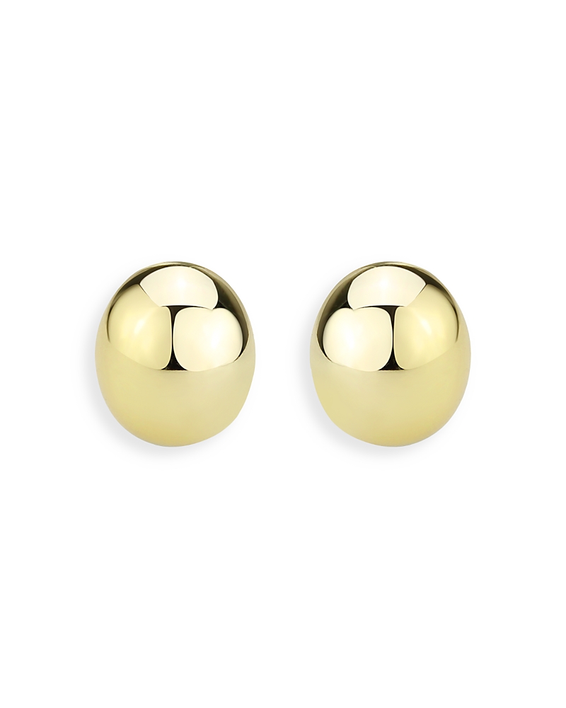 AQUA HUGGIE BALL STUD EARRINGS - EXCLUSIVE