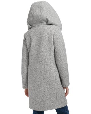 Hooded Boucl&eacute; Coat