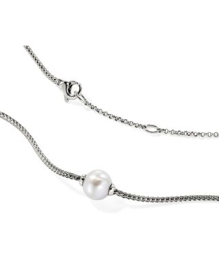 Sterling Silver JH Essentials Cultured Freshwater Pearl Solitaire Pendant Necklace, 16-18"