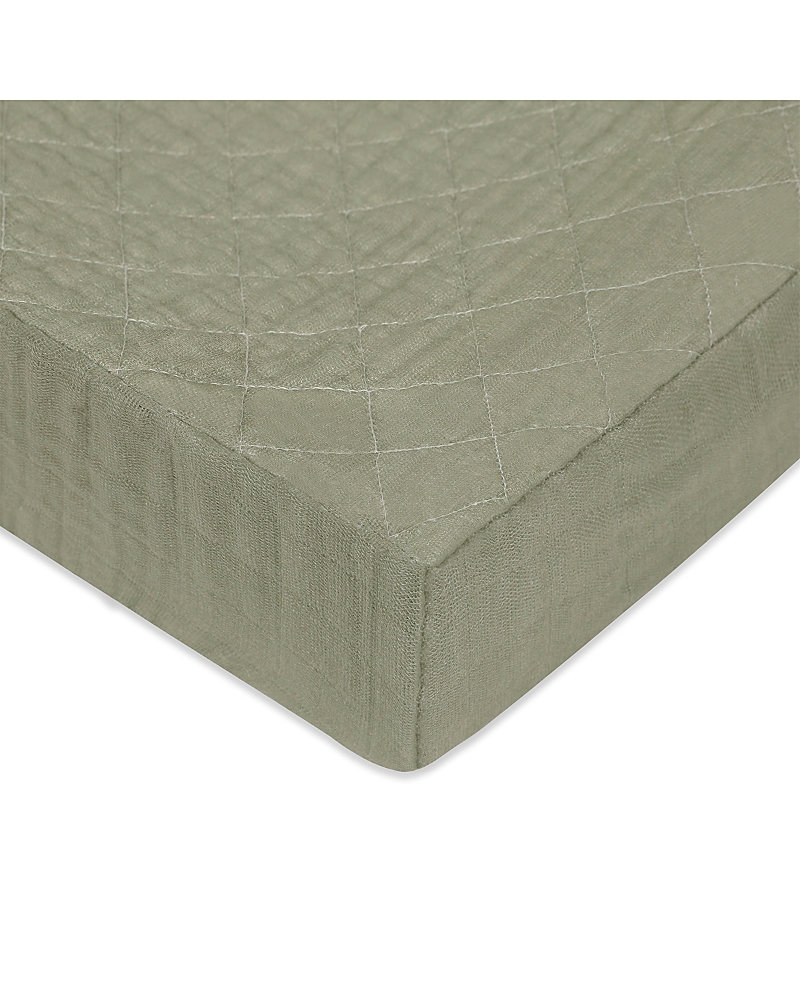 Babyletto Quilted Changing Pad Cover in Gots Certified Organic Muslin Cotton
