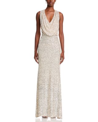 Halter Sequin Gown