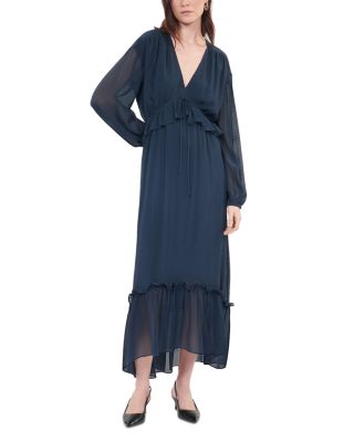 The Kooples - Long Sleeve Silk Dress