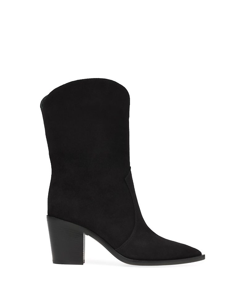 Gianvito Rossi Denver Suede Ankle Boots In Black